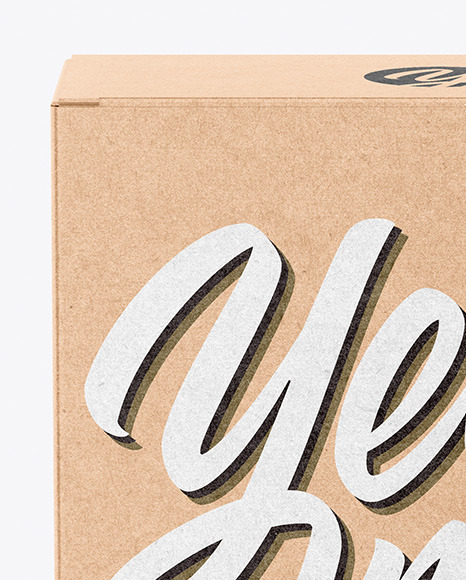 Kraft Box Mockup - Free Download Images High Quality PNG, JPG