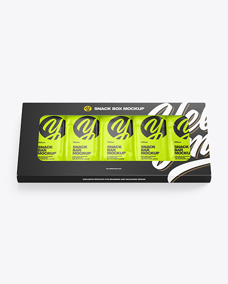 Download Snack Box Mockup In Box Mockups On Yellow Images Object Mockups