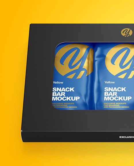 Download Snack Box Mockup In Box Mockups On Yellow Images Object Mockups