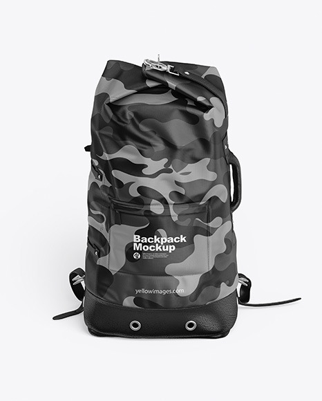 Download Backpack Mockup In Apparel Mockups On Yellow Images Object Mockups PSD Mockup Templates