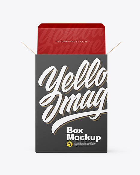 Opened Paper Box Mockup