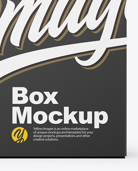 Download Opened Paper Box Mockup In Box Mockups On Yellow Images Object Mockups PSD Mockup Templates