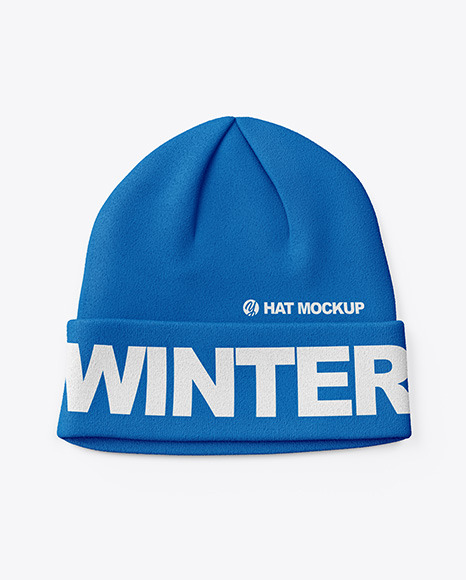 Winter Hat Mockup In Apparel Mockups On Yellow Images Object Mockups