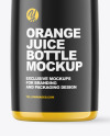 Plastic Bottle With Orange Juice Mockup