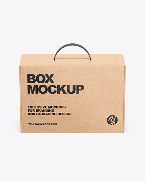 Download Kraft Box Mockup In Box Mockups On Yellow Images Object Mockups Yellowimages Mockups