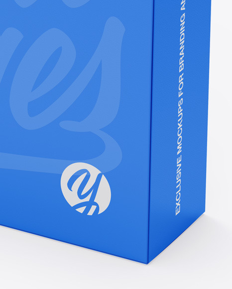 Paper Box With Handle Mockup