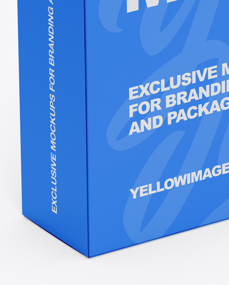 Download Paper Box With Handle Mockup In Box Mockups On Yellow Images Object Mockups