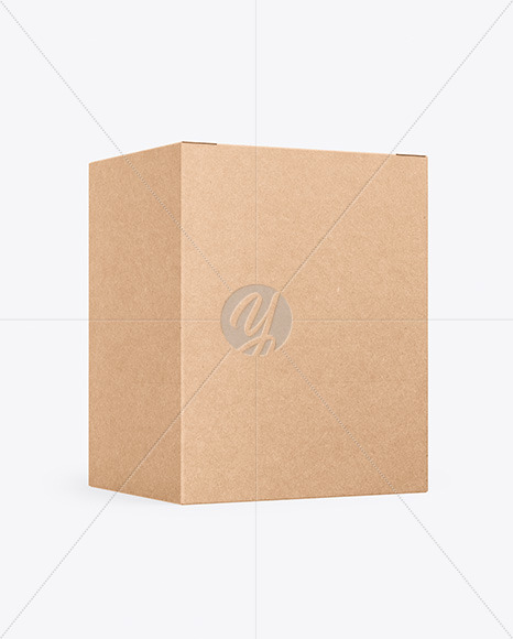 Download Round Gift Kraft Box Mockup In Box Mockups On Yellow Images Object Mockups PSD Mockup Templates