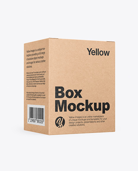 Download Kraft Box Mockup In Box Mockups On Yellow Images Object Mockups Yellowimages Mockups