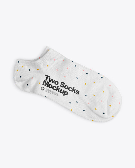 Two Socks Mockup In Apparel Mockups On Yellow Images Object Mockups