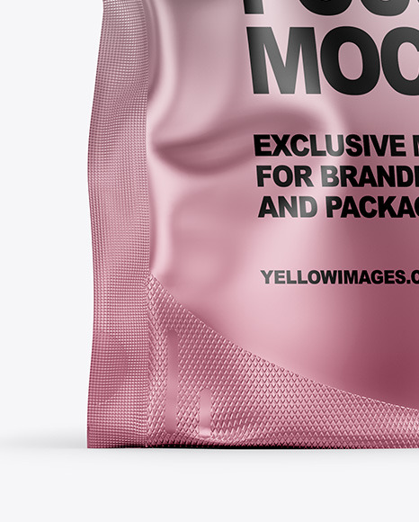 Download Matte Metallic Stand Up Pouch Bag Mockup In Pouch Mockups On Yellow Images Object Mockups PSD Mockup Templates