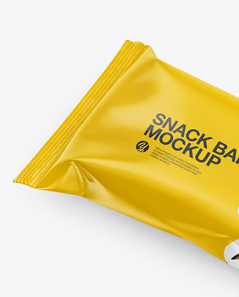 Glossy Snack Bar Mockup