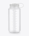Glossy Transparent Water Bottle Mockup
