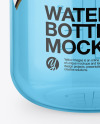 Glossy Transparent Water Bottle Mockup