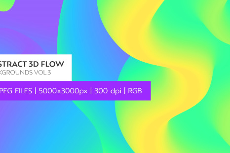 Abstract 3D Flow Backgrounds Vol.3