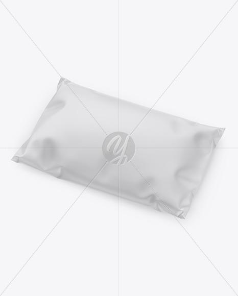 Matte Mailing Bag Mockup Half Side View In Object Mockups On Yellow Images Object Mockups