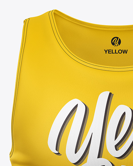 Men S Tank Top Mockup In Apparel Mockups On Yellow Images Object Mockups