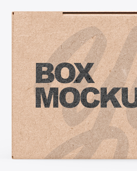 Kraft Box Mockup Kraft Box Mockup
