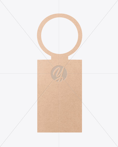 Kraft Door Hanger Mockup In Object Mockups On Yellow Images Object Mockups