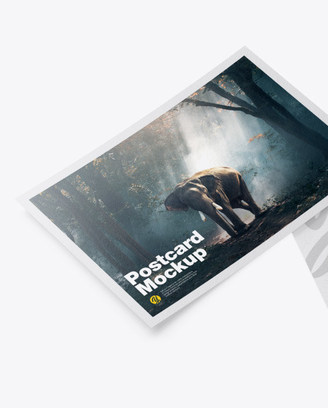 Texured A5 Postcard Mockup PSD #7