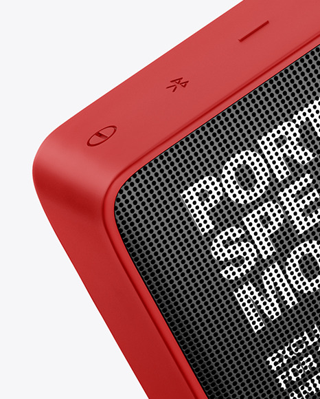 Portable Speaker Mockup in Device Mockups on Yellow Images Object Mockups