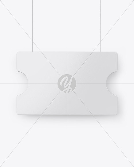 Glossy Discount Sign Mockup PSD #3