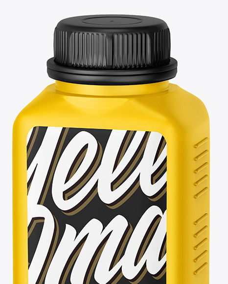 Matte Motor Oil Bottle Mockup In Bottle Mockups On Yellow Images Object Mockups