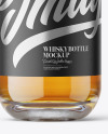 Clear Glass Whisky Bottle mockup