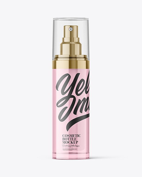 Double Wall Spray Bottle Mockup PSD #2