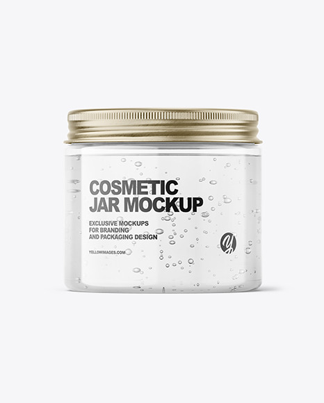 Download Glass Cosmetic Gel Jar Psd Mockup Yellowimages