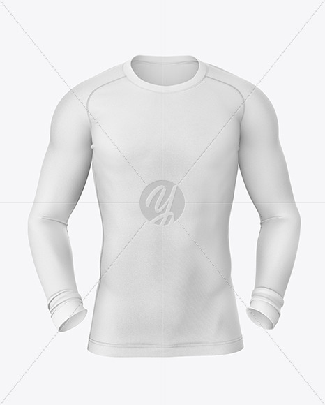 Download Long Sleeve Compression T-Shirt Mockup in Apparel Mockups ...