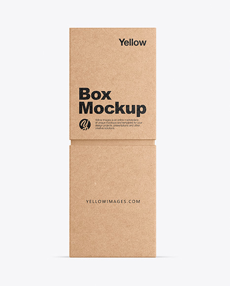 Download Kraft Box Mockup In Box Mockups On Yellow Images Object Mockups Yellowimages Mockups