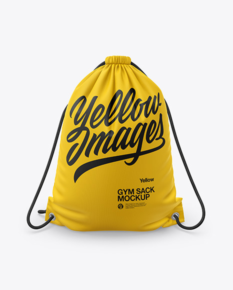 Gym Sack Mockup - Front View