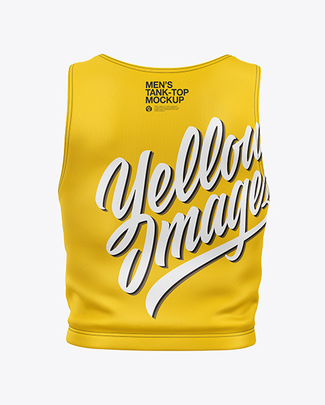 Download Men S Tank Top Mockup In Apparel Mockups On Yellow Images Object Mockups