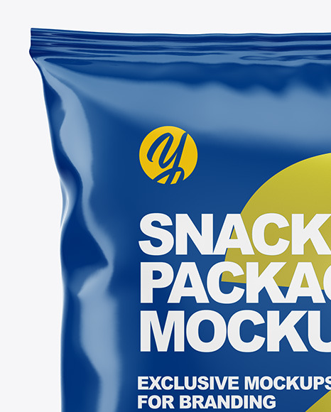 Glossy Snack Package Mockup