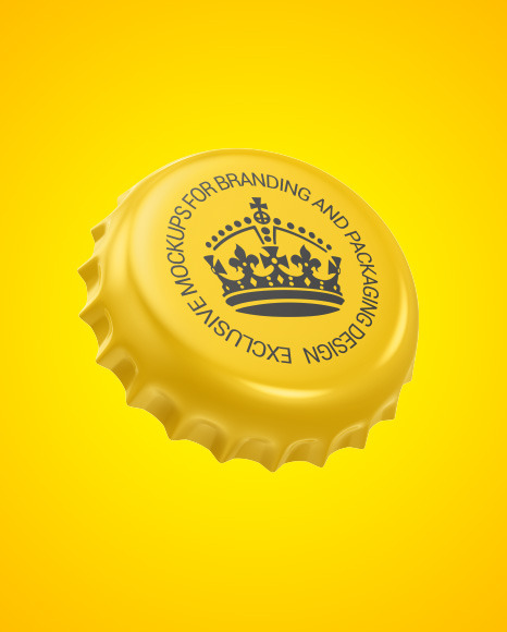 Download Glossy Bottle Cap Mockup In Bottle Mockups On Yellow Images Object Mockups Yellowimages Mockups