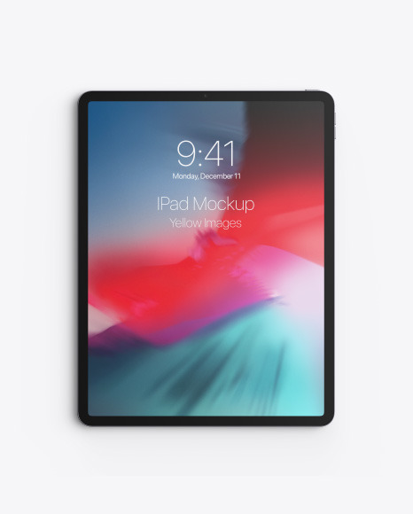 Apple Ipad Pro 2018 12 9 Mockup In Device Mockups On Yellow Images Object Mockups