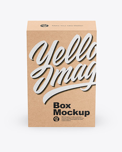 Download Kraft Box Mockup In Box Mockups On Yellow Images Object Mockups Yellowimages Mockups