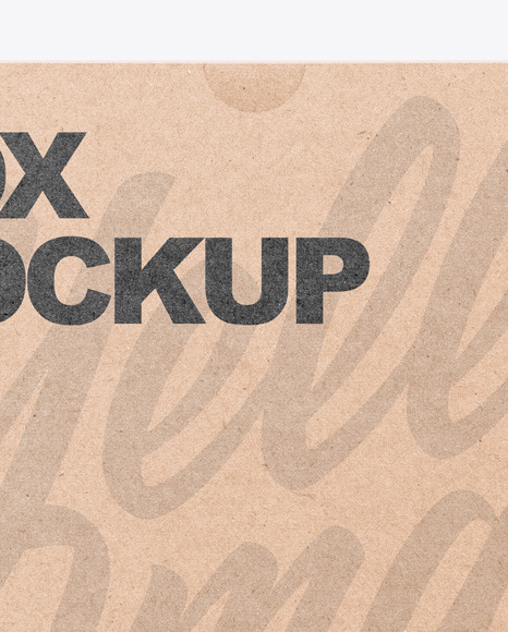 Kraft Box Mockup Kraft Box Mockup