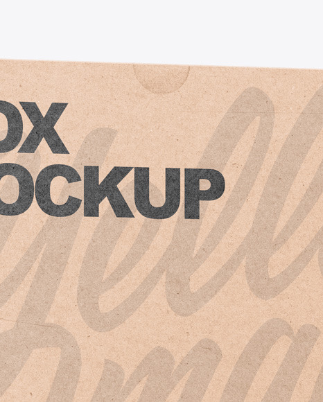 Kraft Box Mockup Kraft Box Mockup