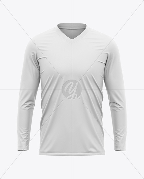 Download Long Sleeve Soccer Jersey Mockup In Apparel Mockups On Yellow Images Object Mockups