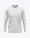 Download Men S Long Sleeve Soccer Jersey T Shirt Mockup Front View Football Jersey Soccer T Shirt In Apparel Mockups On Yellow Images Object Mockups