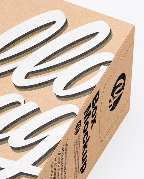 Kraft Box Mockup - Free Download Images High Quality PNG, JPG