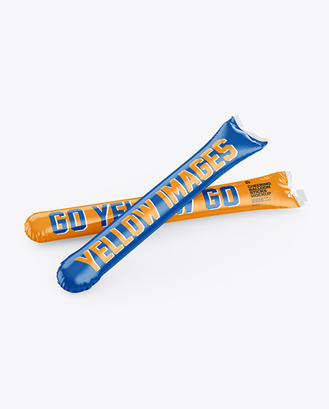 Cheering Balloon Sticks Mockup