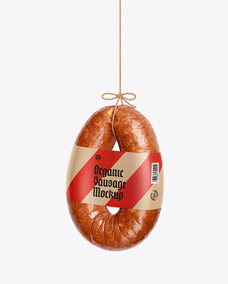 Krakowska Sausage Mockup PSD #5