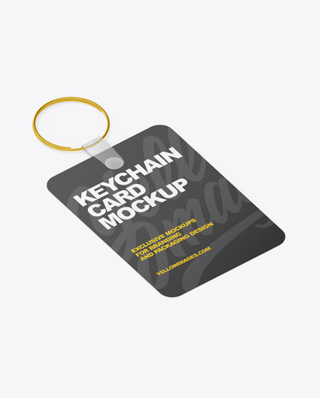 Download Keychain Card Mockup In Object Mockups On Yellow Images Object Mockups PSD Mockup Templates