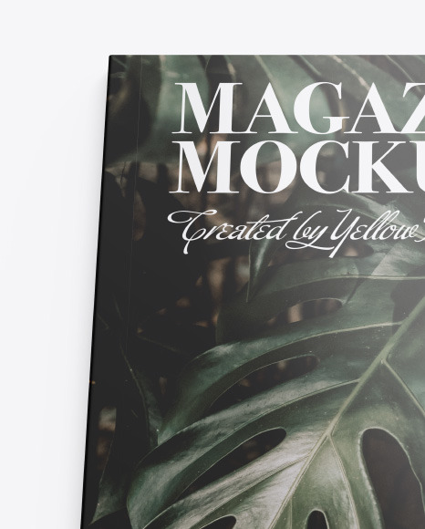 Glossy Magazine Mockup PSD #1