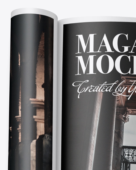 Matte A4 Magazine Mockup PSD #1