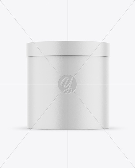 Download Round Gift Paper Box Mockup In Box Mockups On Yellow Images Object Mockups PSD Mockup Templates