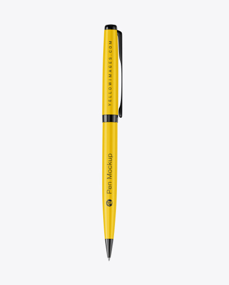 Matte Pen w/ Metallic Finish Mockup
